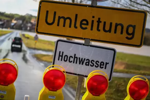 Heftiger Starkregen kann auch in einer Gemeinde wie Göllheim zu Problemen führen. 