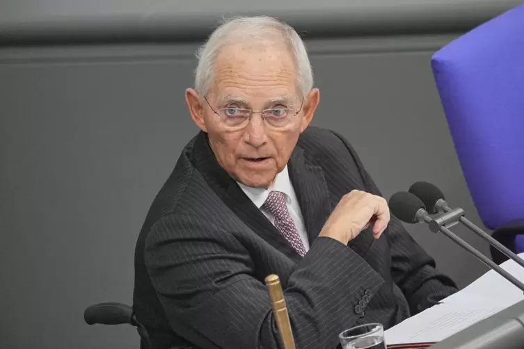 Wolfgang Schäuble ist seit 1972 im Bundestag, am Dienstag war er der Alterspräsident.