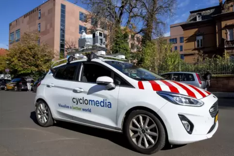 Voraussichtlich bis Ende nächster Woche ist der Wagen von Cyclomedia in Kaiserslautern unterwegs, um Bilder für die Stadtverwalt