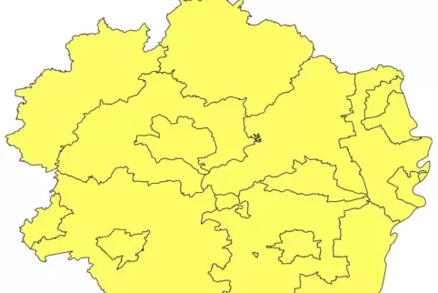 Nach wie vor gilt überall in der Pfalz die Warnstufe 1. 