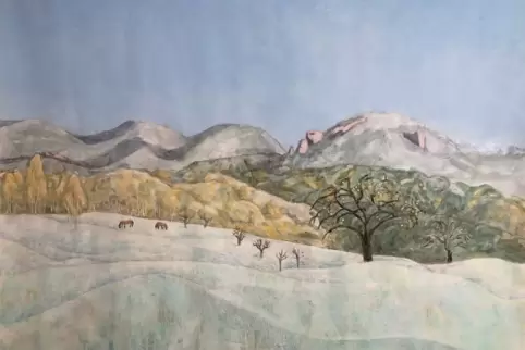 Christoph Seibels Blick auf den Rauhberg bei Hauenstein. 