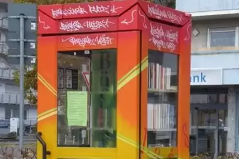 Vorbild: „Bücherhaisl“ am Berliner Platz. Vorbild: „Bücherhaisl“ am Berliner Platz.