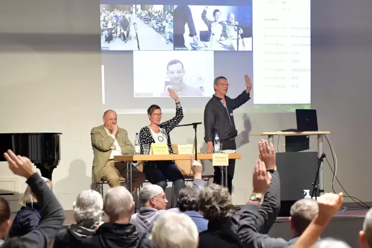 Bei der Veranstaltung wurde auch abgefragt, wer zum Beispiel mit dem Fahrrad kam.