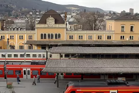 Blick auf den Hauptbahnhof.