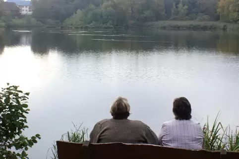 Idylle am Mohrmühlweiher.