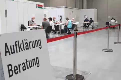 Das Impfzentrum Wörth bei einer Sonderaktion im September. 