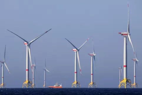 Windräder des Windparks Wikinger in der Ostsee vor Rügen: Der Windpark gehört zu einem Windpark-Cluster des spanischen Energieun