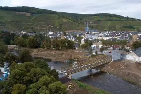 Blick audfdas flutgeschädigte Bad Neuenahr. 