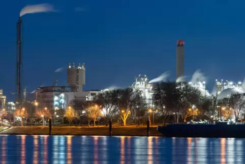 Blick aufs BASF-Werk in Ludwigshafen.