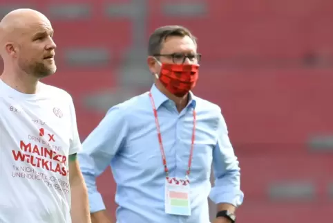 Stefan Hofmann (rechts), Vorstandsvorsitzender vom FSV Mainz 05.