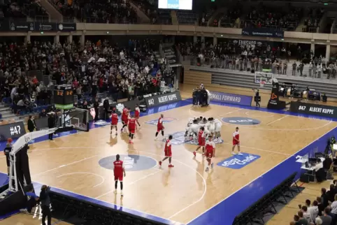Der SNP Dome in Heidelberg während einer Partie der Academics-Basketballer: Sportlicher Erfolg, neue Arena und Fans bilden eine 