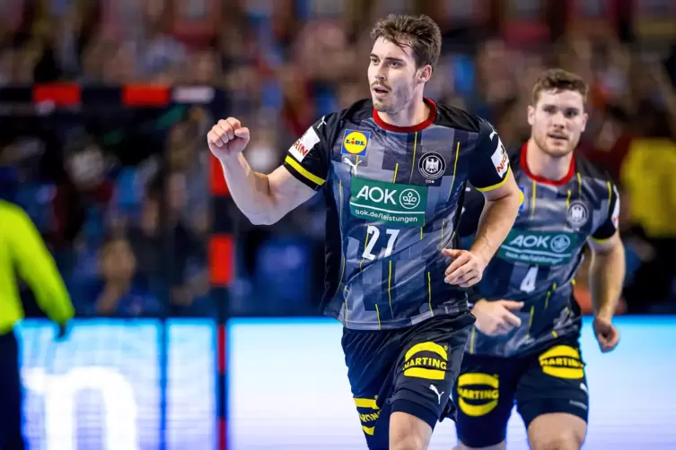 Hendrik Wagner von Handball-Zweitligist Eulen Ludwigshafen debütierte am Wochenende in der Nationalmannschaft. 