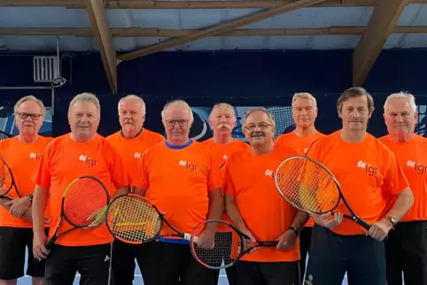 Erfolgreich in der Medenrunde: (von links) Jürgen Draheim, Hubert Bruch, Hans-Peter Mohr, Michael Tschoepke, Detlef Buch, Thomas