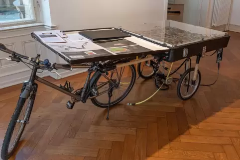 Mit einem solchen selbstgebauten Lastenfahrrad ist Betty Beier unterwegs.