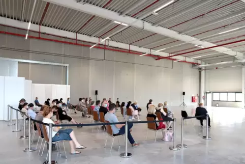 Das Impfzentrum Wörth bei einer Aktion im Juli 2021. 