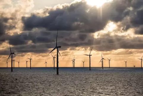 Windpark in der Nordsee.
