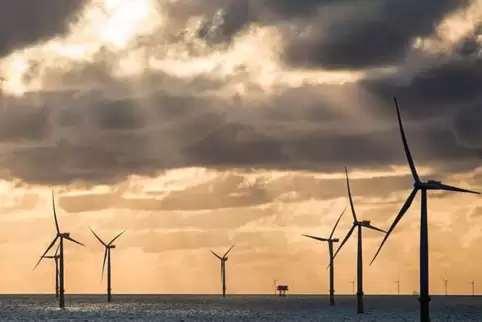 Windpark in der Nordsee.
