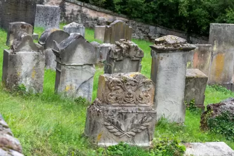 Der jüdische Friedhof in Steinbach. 