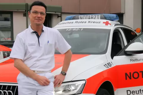 Andreas Bernhardt leitet die Anästhesie im Kreiskrankenhaus Grünstadt. 