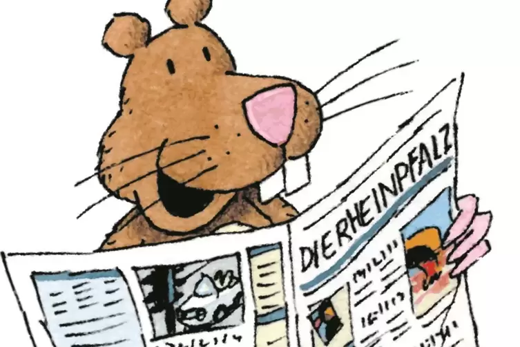 Nils, der neugierige Zeitungsbiber. 
