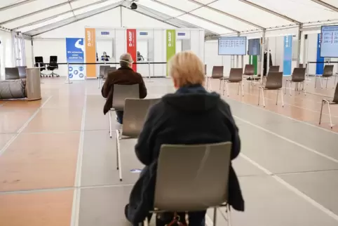 Das Impfzentrum der BASF.