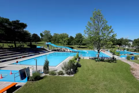 Das Freibad in bad Bergzabern. 
