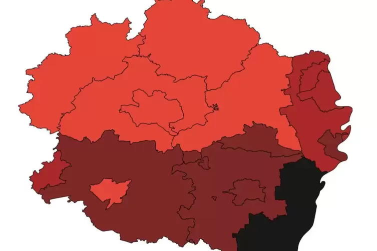 Nach der Abschaffung der Warnstufen sind wir dazu übergegangen, in der Grafik wieder die Inzidenzen in den Pfälzer Städten und L