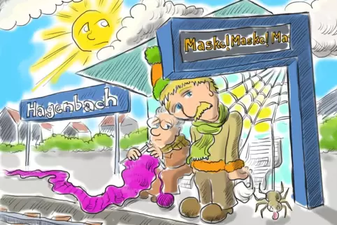 „Wenn das so weitergeht, wird der Schal so lang wie die Bahnstrecke nach Berlin, wenn nicht noch länger.“