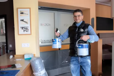 Massimo Avanzato hat das Culinarium in Bad Bergzabern vor der Wiedereröffnung reovieren müssen. 