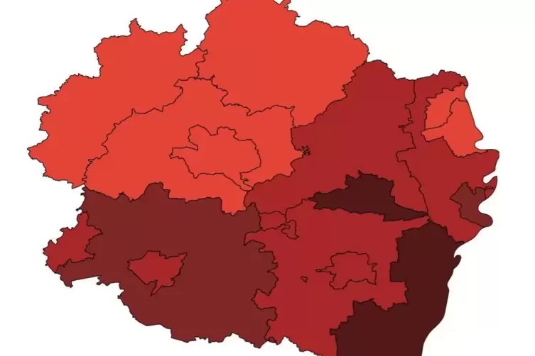 Nach der Abschaffung der Warnstufen durch das Land sind wir dazu übergegangen, in der Grafik wieder die Inzidenzen in den Pfälze