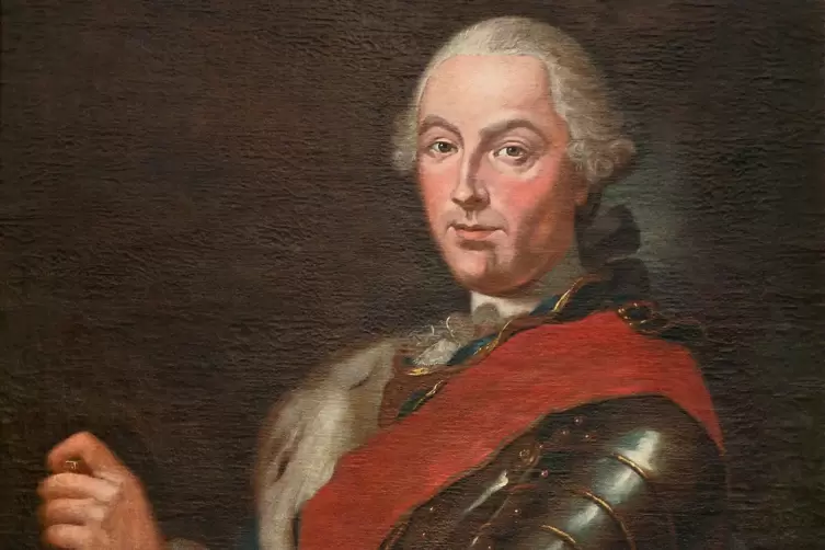Vor 400 Jahren wurde Herzog Christian IV. von Pfalz-Zweibrücken (1722-1775) geboren. Hier ist er auf einem Ölgemälde aus der Zie