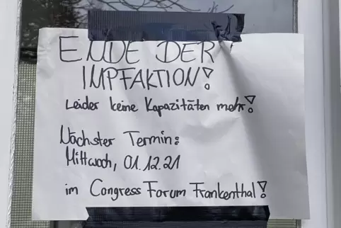 Solche Nachrichten motivieren nicht unbedingt dazu., beim nächsten Termin wiederzukommen.