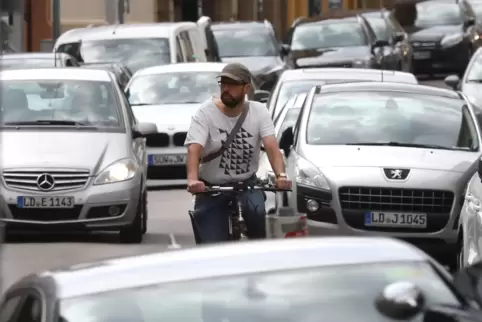 So sieht die Landauer Vision vom Radverkehr längst nicht mehr aus. 