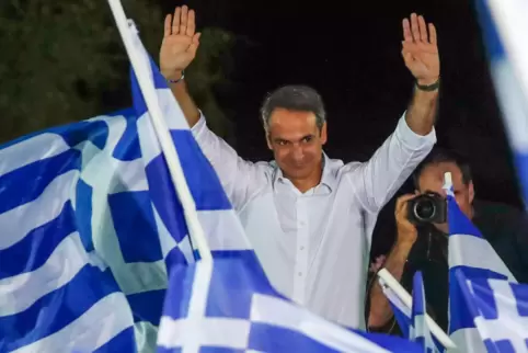 Macht in der Corona-Krise Tempo: Kyriakos Mitsotakis. 
