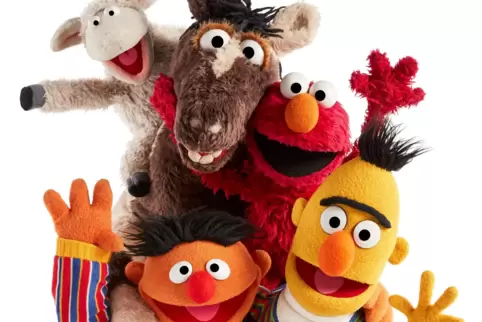 Es grüßen (von links): Wolle, Pferd, Elmo, Ernie und Bert. 