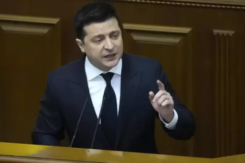 Der ukrainische Staatschef Wolodymyr Selenskyj persönlich warnte vor einem von Russland unterstützten Staatsstreich. 