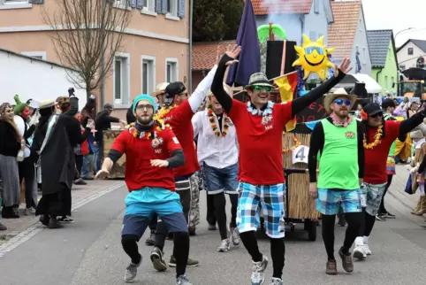 Fröhlich und ausgelassen: Der Westheimer Umzug 2019. 