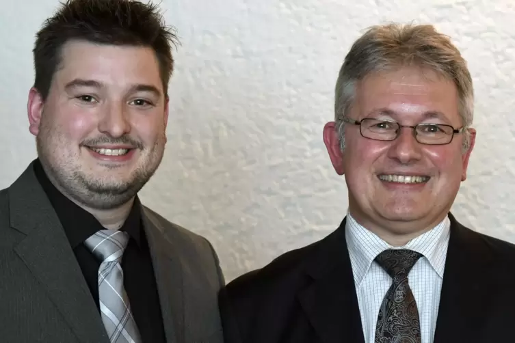 Hatten auf einen Regierungswechsel in Bobenheim-Roxheim gehofft: CDU-Vorsitzender Georg Zwilling (links) und Bürgermeisterkandid