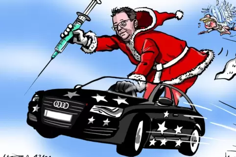 „Driving Home for Christmas.“ 