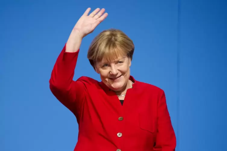 Angela Merkel 2016 bei ihrer Wiederwahl als CDU-Vorsitzende. 