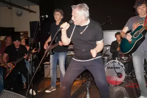 Limerick 2018 im Musikclub Z1. Von links: Bernd Hess, Gunnar Henges, Heinz Joas, Jakel Bossert und Robert Lehner.