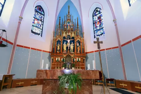 Ort der Andacht: die Kirche St. Gangolf.