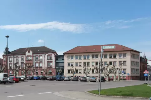 Die Kreisverwaltung in Germersheim. 