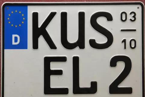 Beliebt: das Wunschkennzeichen KUS-EL.