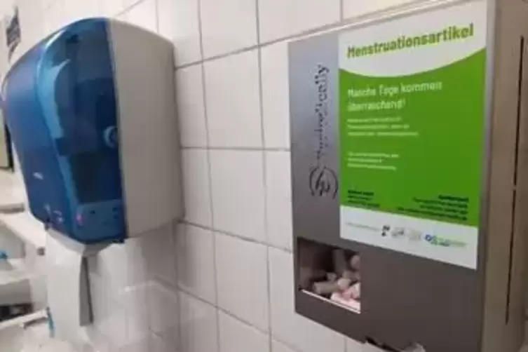 Diese Spender hängen nun auf Uni-Toiletten. 