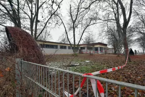 Blick auf das Kita-Gelände in Lachen-Speyerdorf.