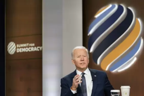Will den Vormarsch autokratischer Systeme stoppen: US-Präsident Biden.