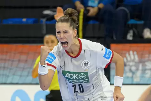 Mit Freude ins Viertelfinale: Emily Bölk. 