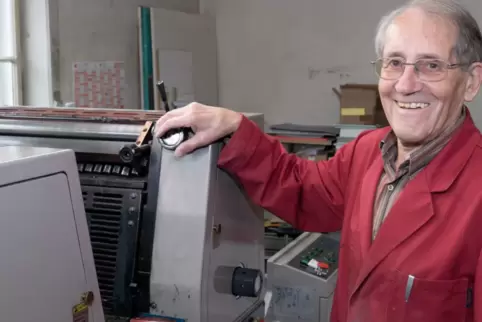 Drucker und Heimatforscher: Helmut Koch.