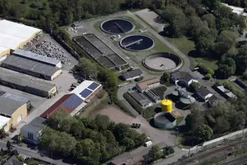 Die Germersheimer Kläranlage. 